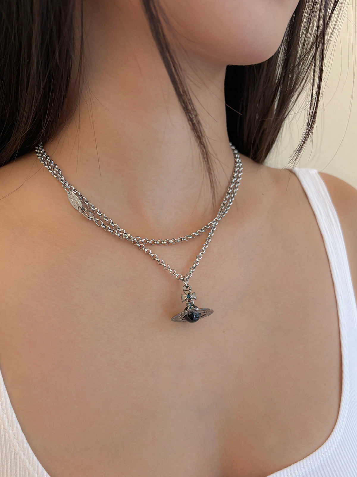 Man. New Tiny Orb Pendant Necklace
