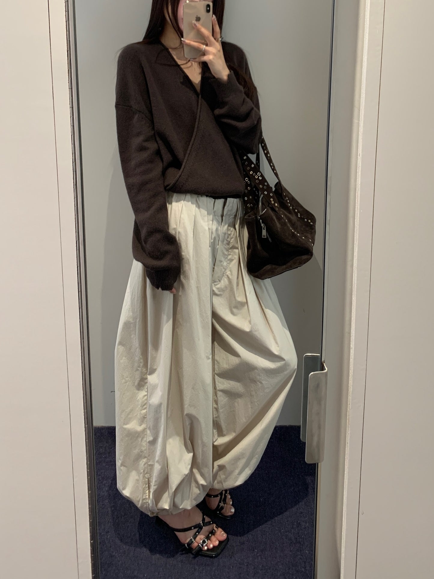 Wool Criss Cross Wrap Knit