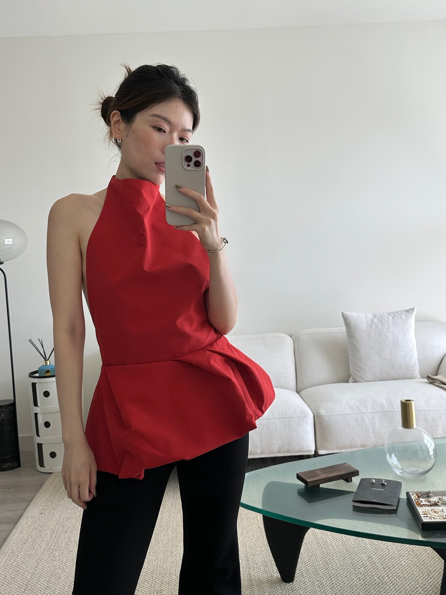 Halter Peplum Top