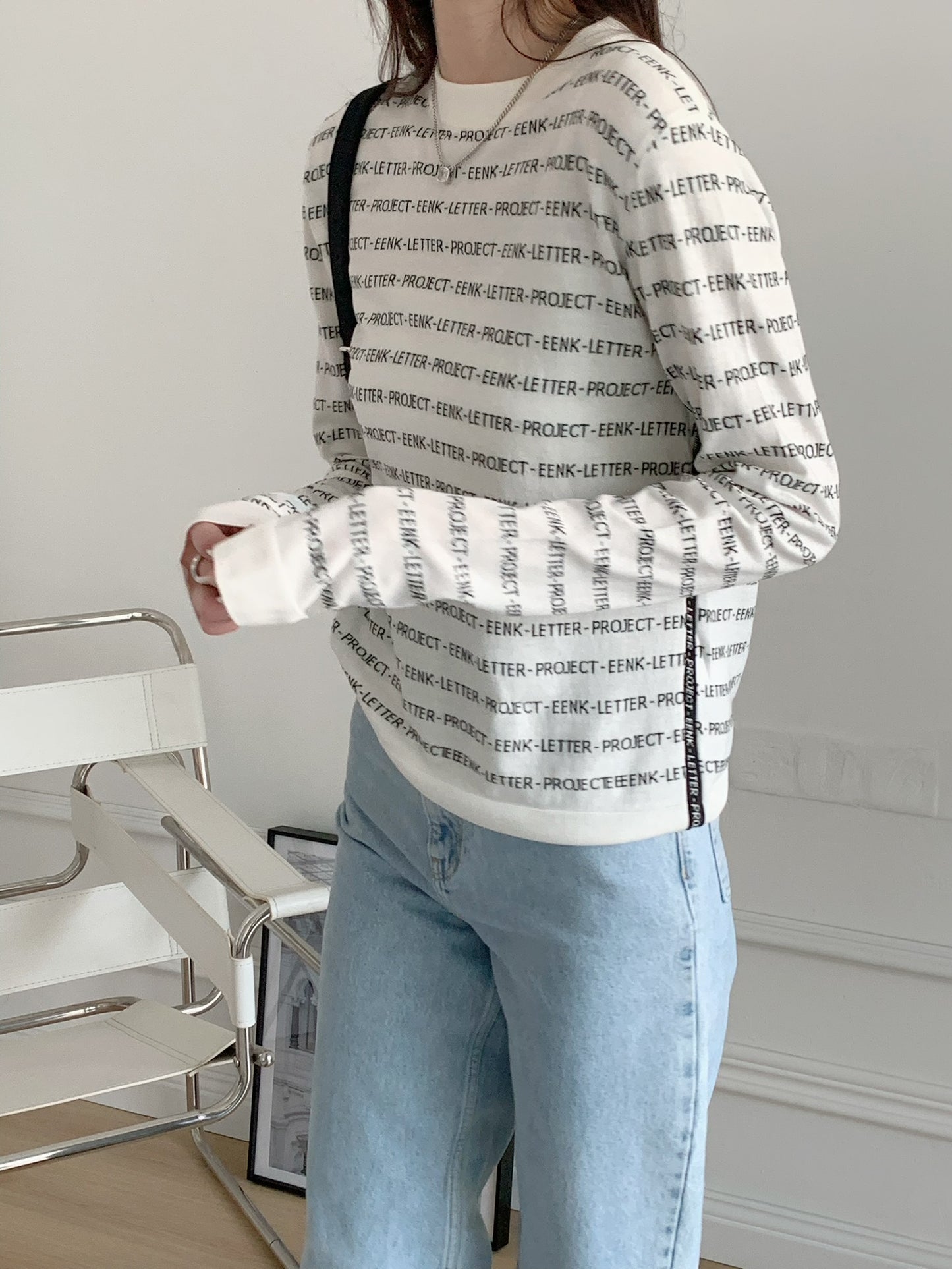 UNITED Lettering Knit Pullover