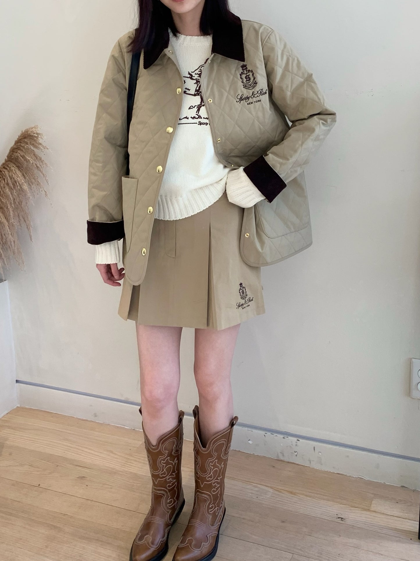 Vendome Box Pleat Skirt