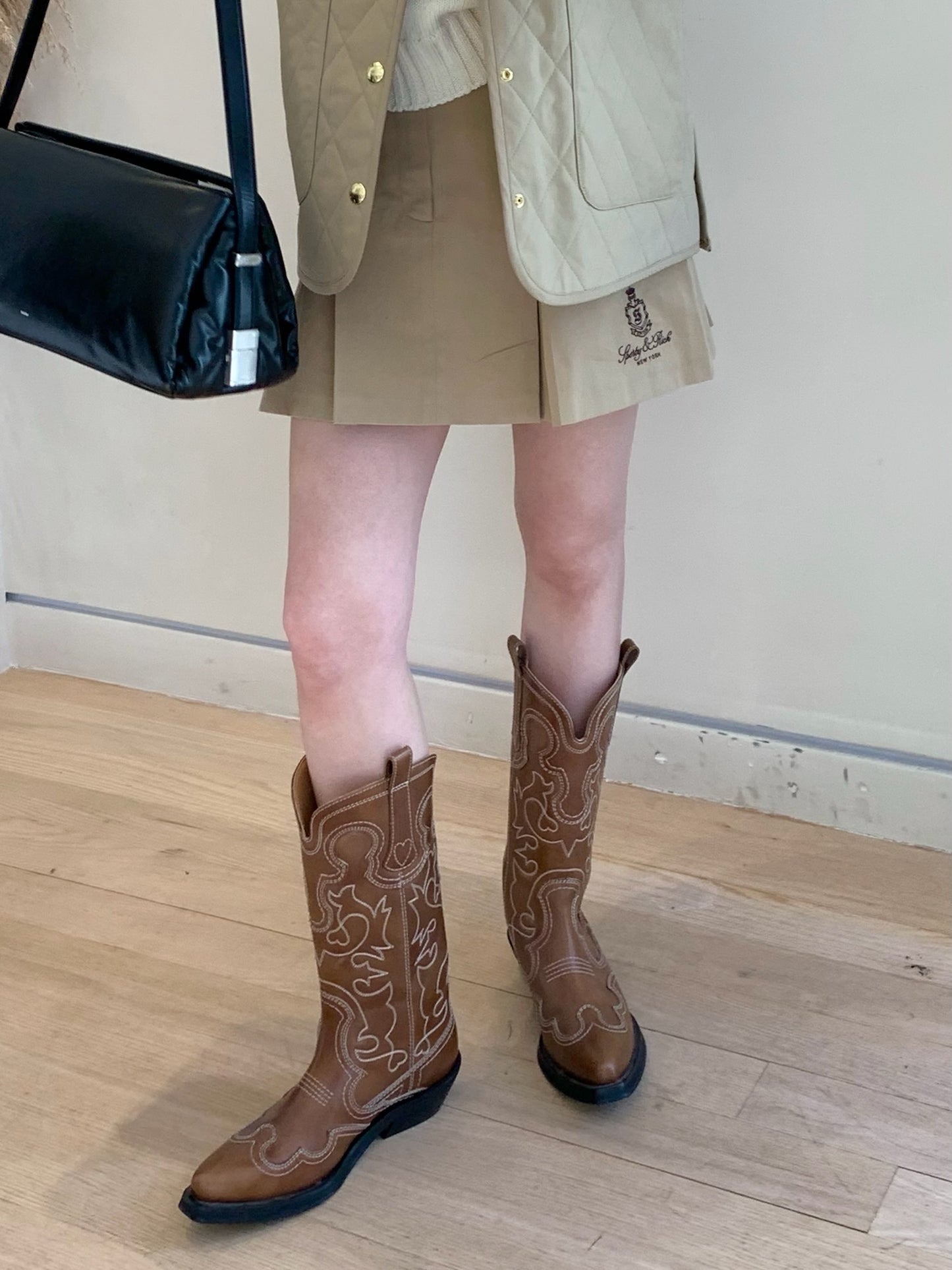 Vendome Box Pleat Skirt