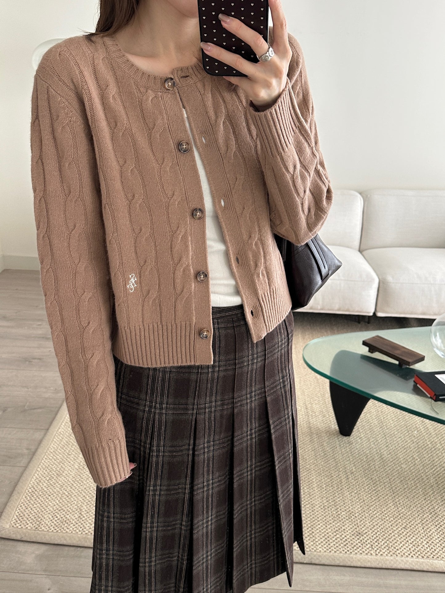 SRC Cableknit Cashmere Cardigan