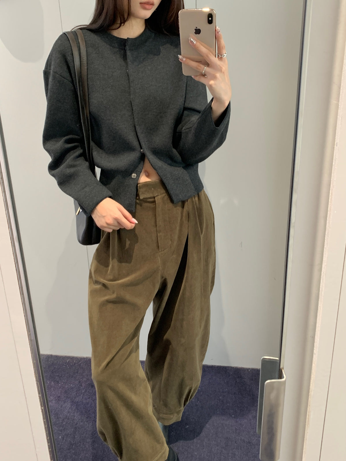 Rounded Sleeve Cardigan