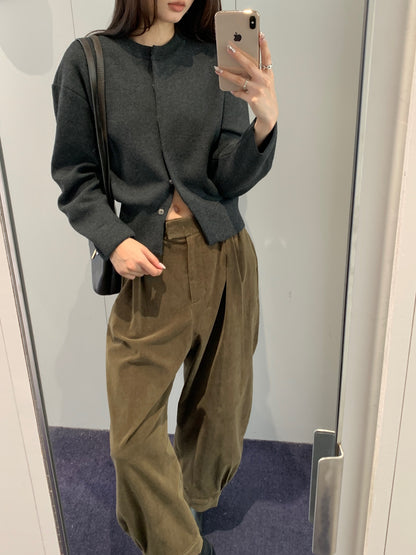 Rounded Sleeve Cardigan