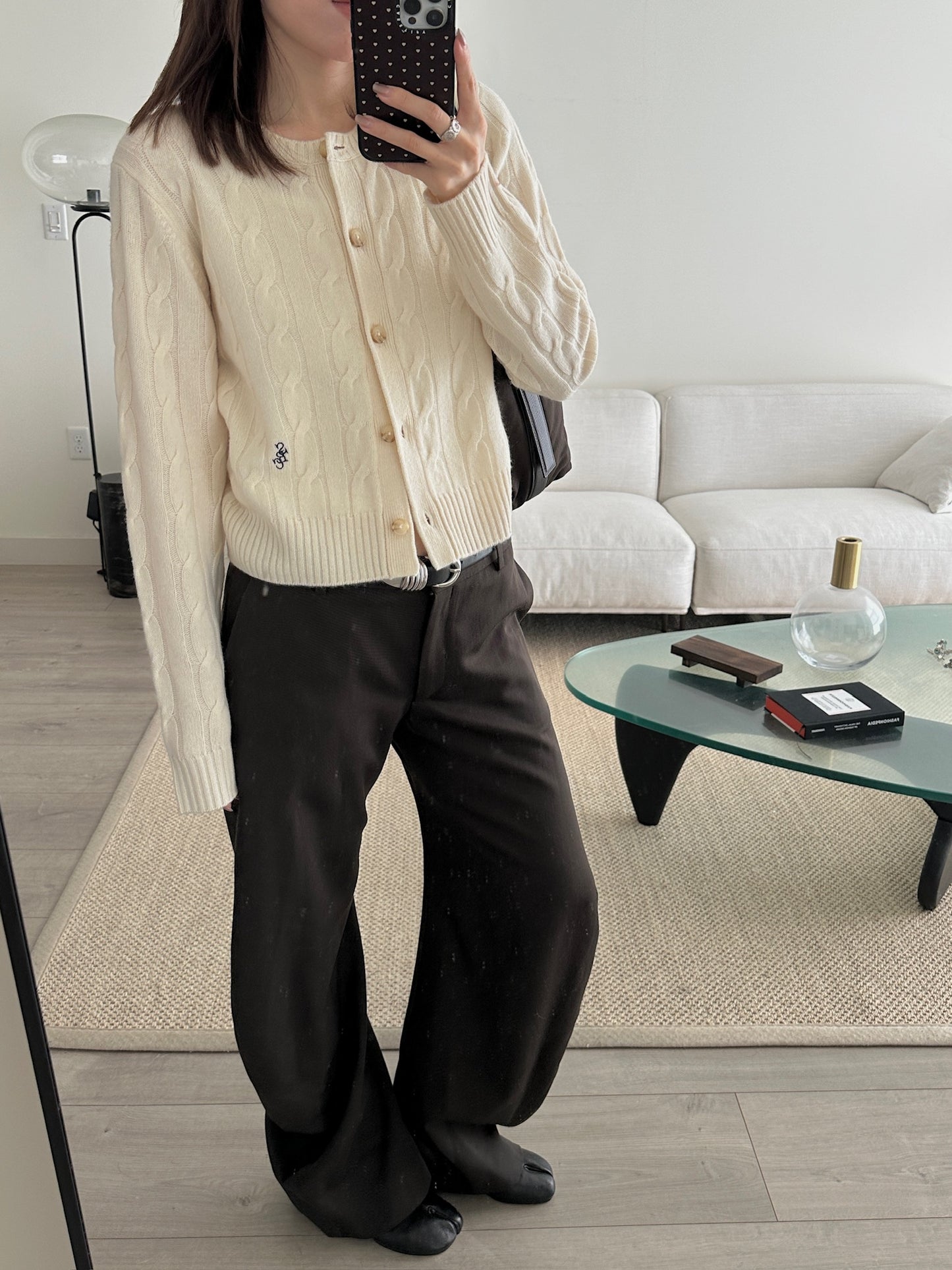 SRC Cableknit Cashmere Cardigan