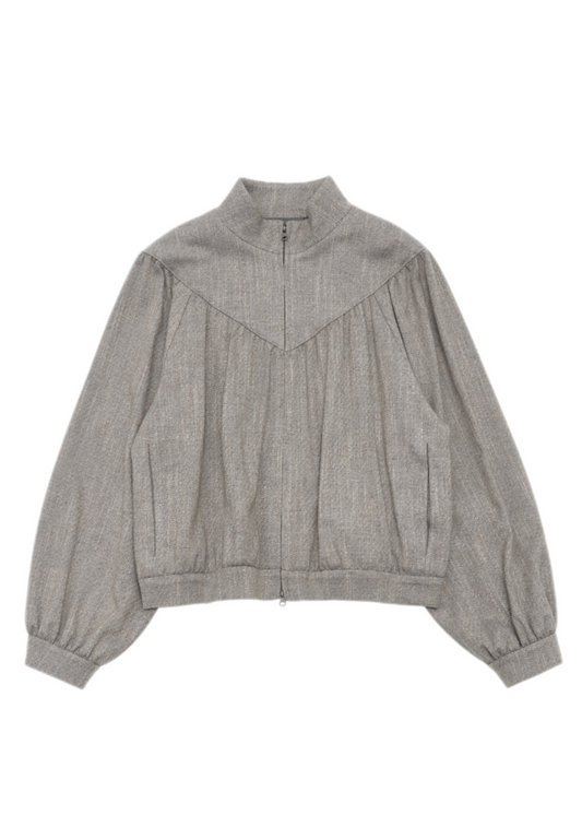 Wool Tweed Yoke Jumper