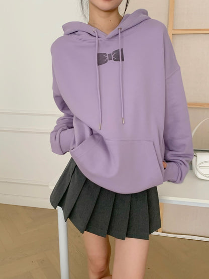 Monroe Bow Stamped Hoodie