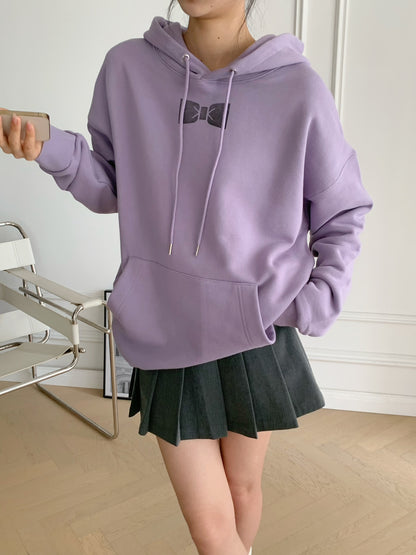 Monroe Bow Stamped Hoodie
