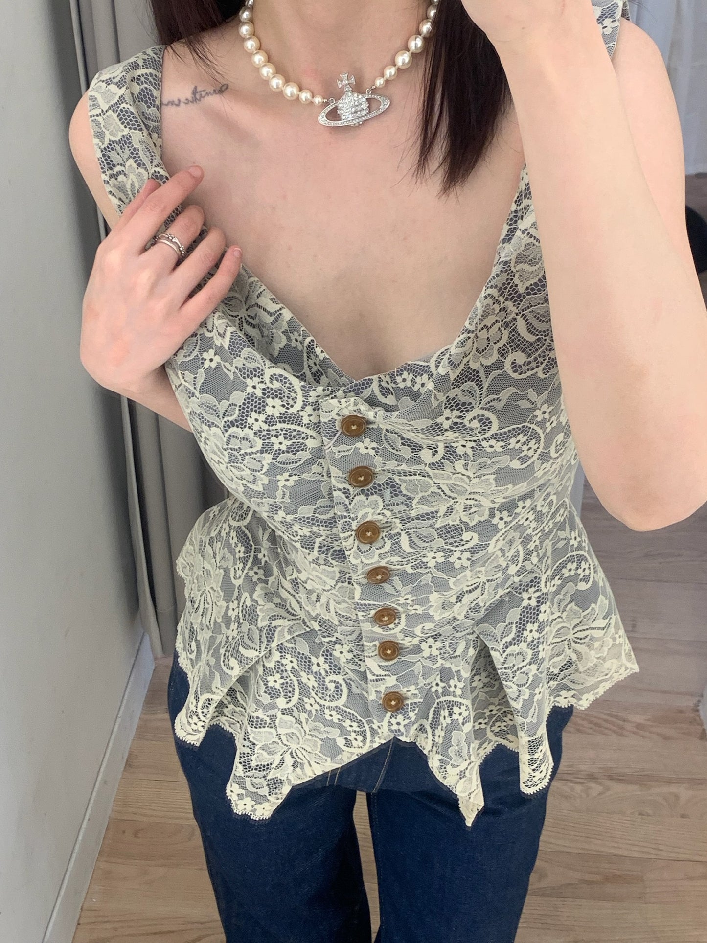 Monday Lace Vest