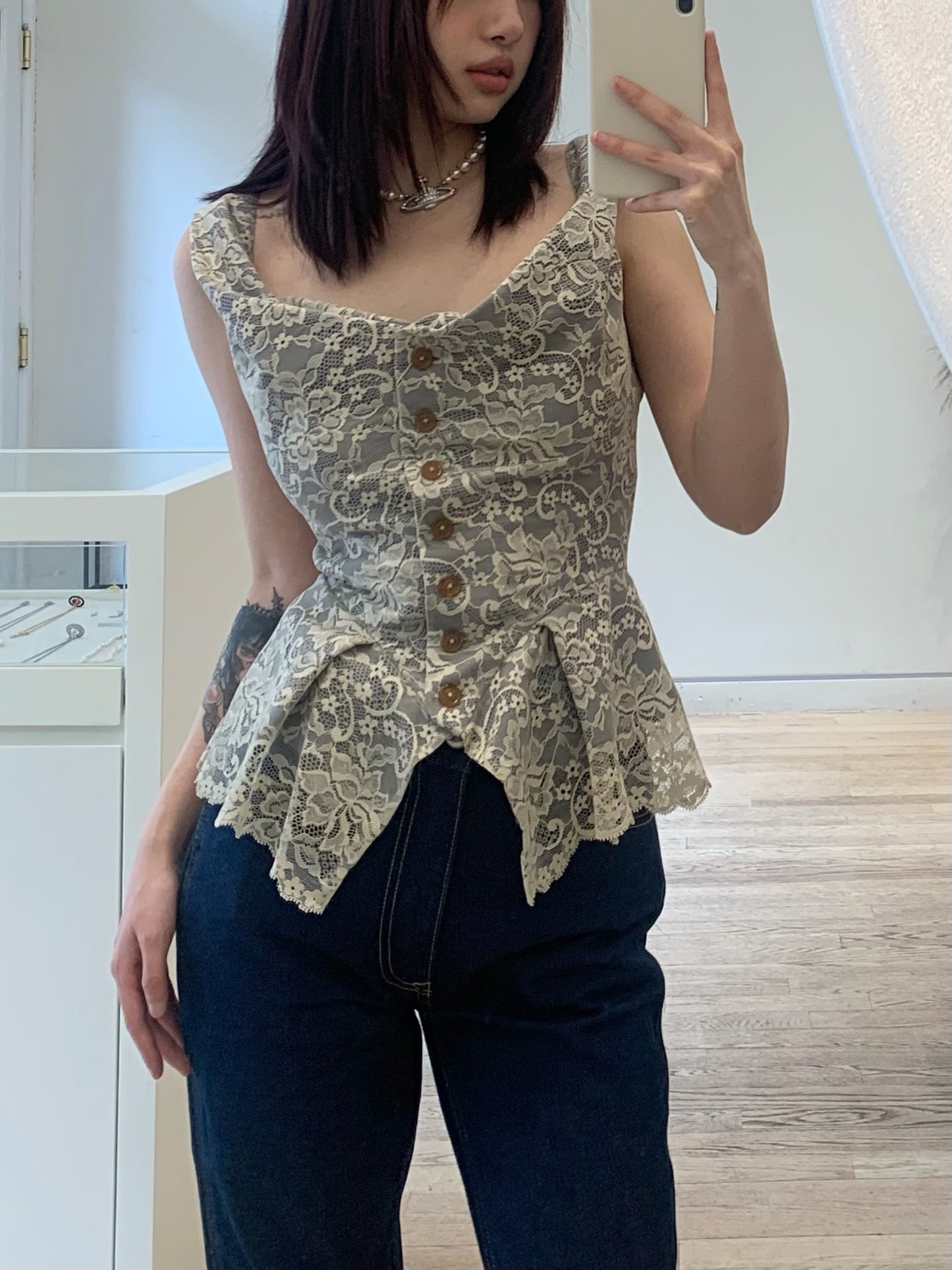 Monday Lace Vest
