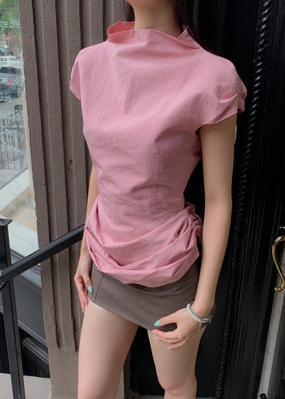Fitted Draped Blouse