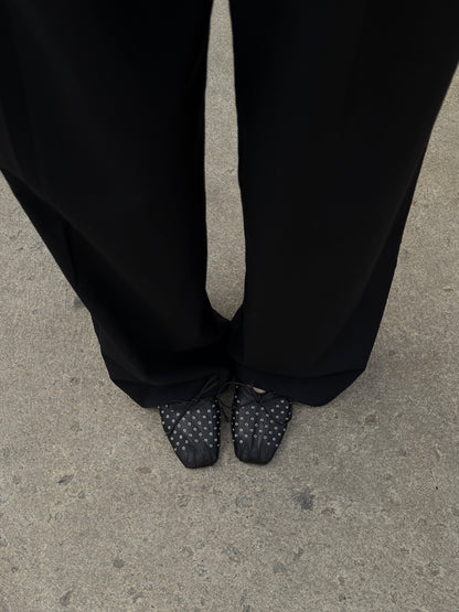 Gathered Ballet Flats