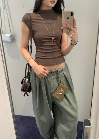 Half Neck Knit Top