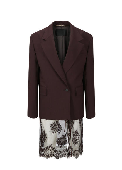 Tailored Jacket With Lace
