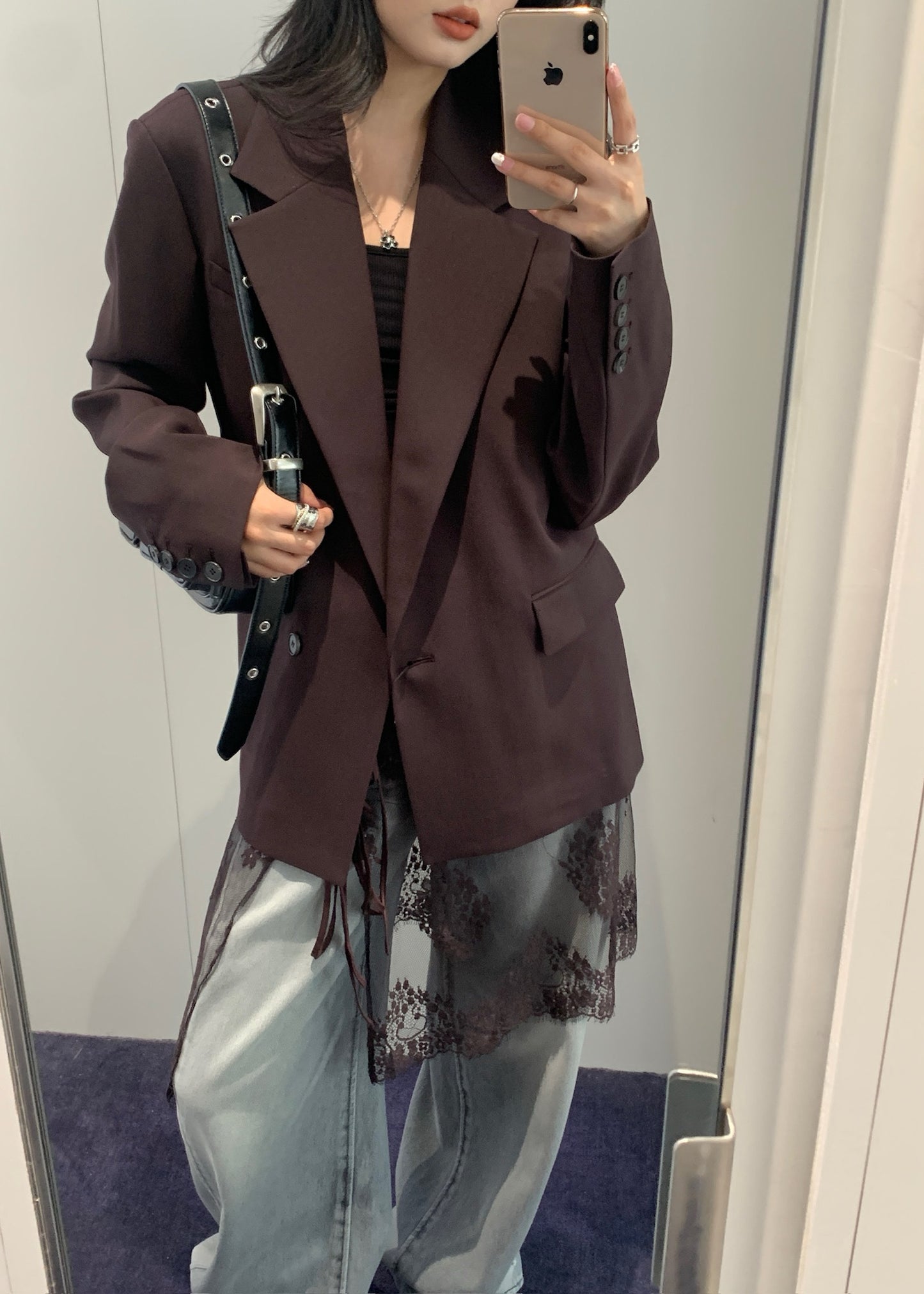 Tailored Jacket With Lace