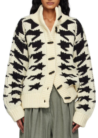 Houndstooth Star Cowichan Cardigan