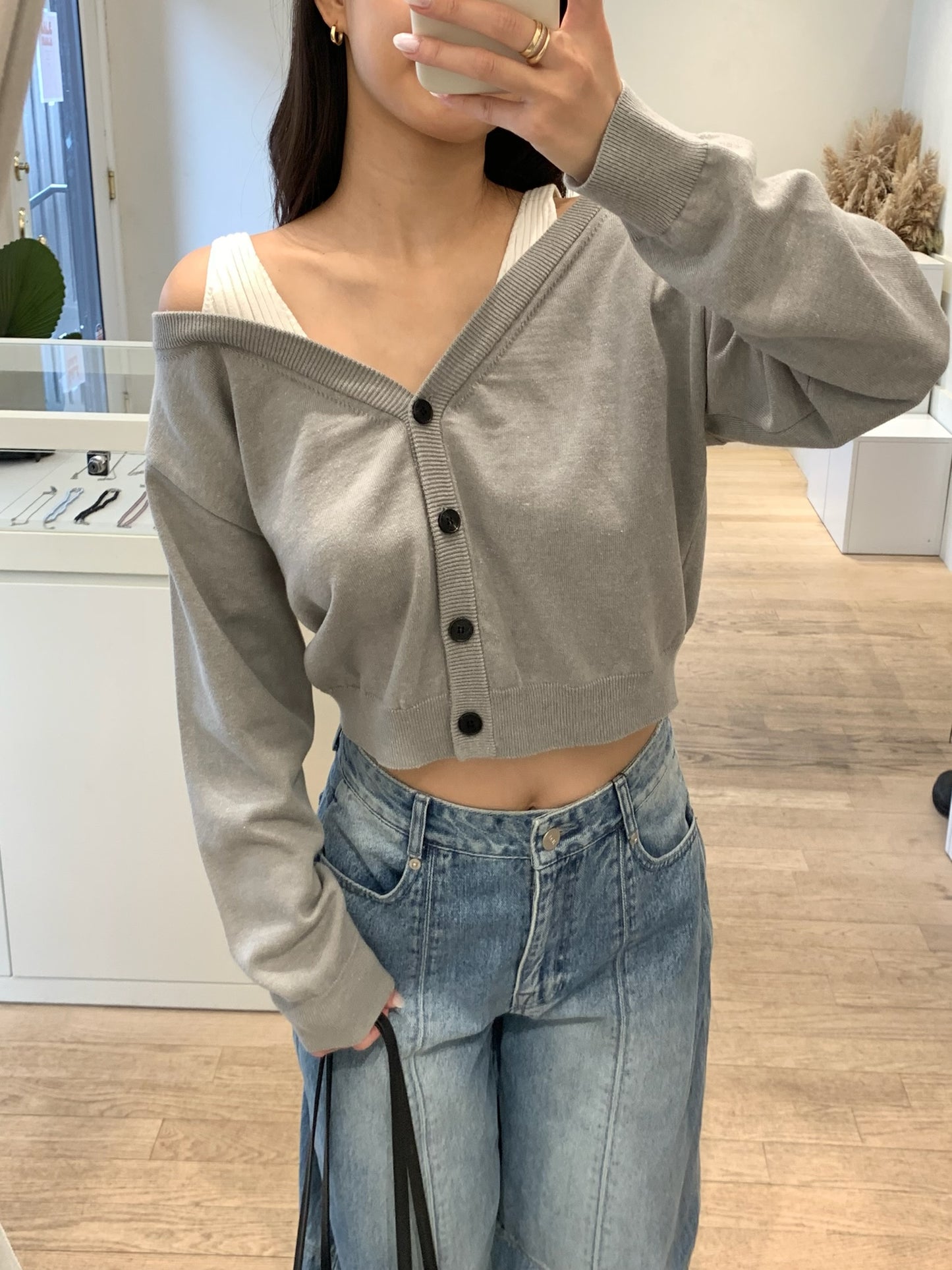 Off Shoulder Cardigan