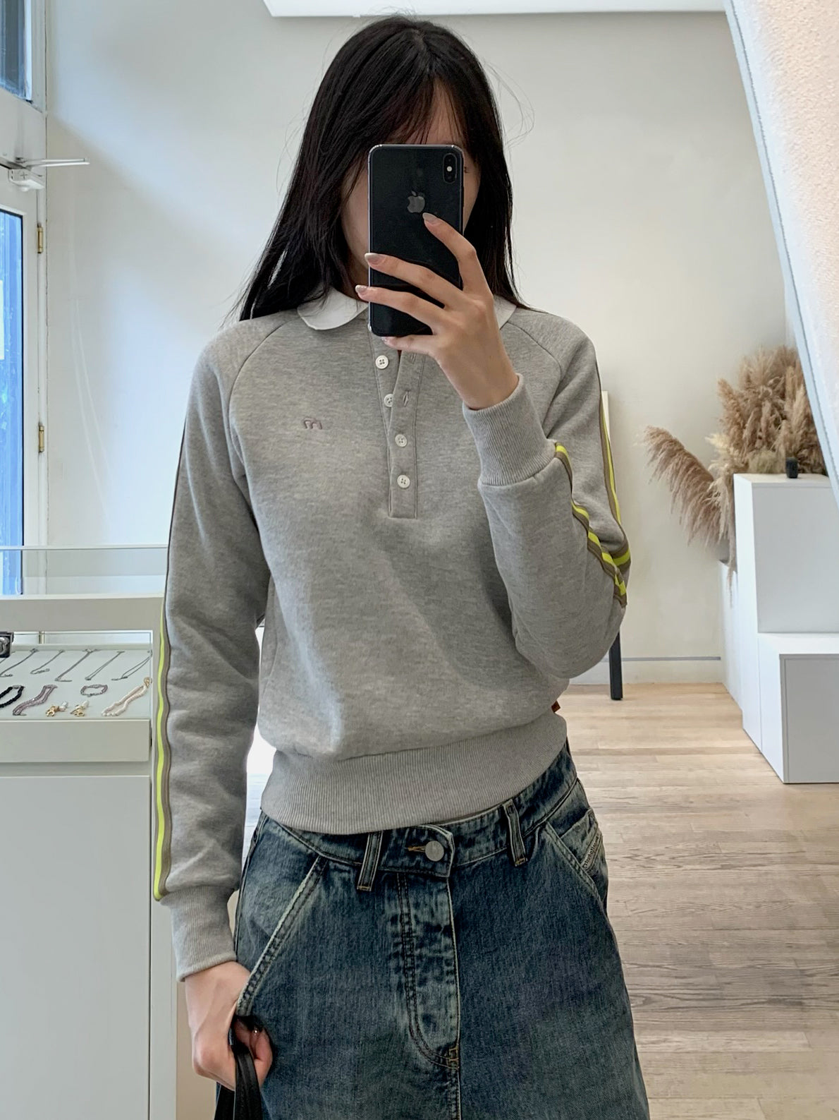 Drew Button Up Sweatshirt