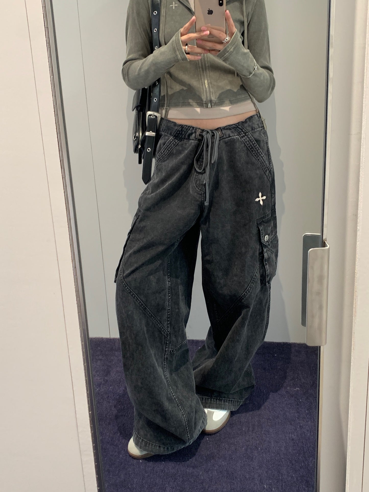 Rage-wild Origin Handcraft Loose Para Pants