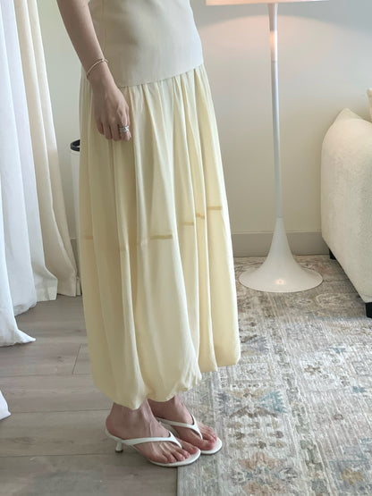 Strapless Balloon Hem Dress