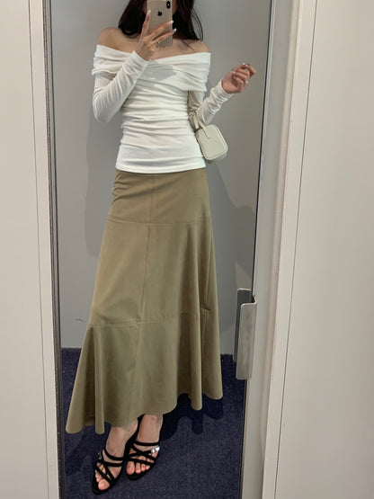 Wrapped Long-sleeved Top
