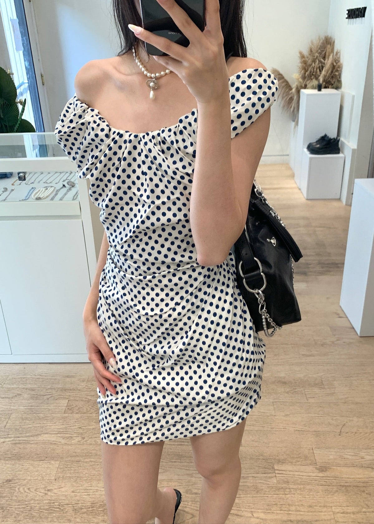 Ginnie Polka-dot Minidress