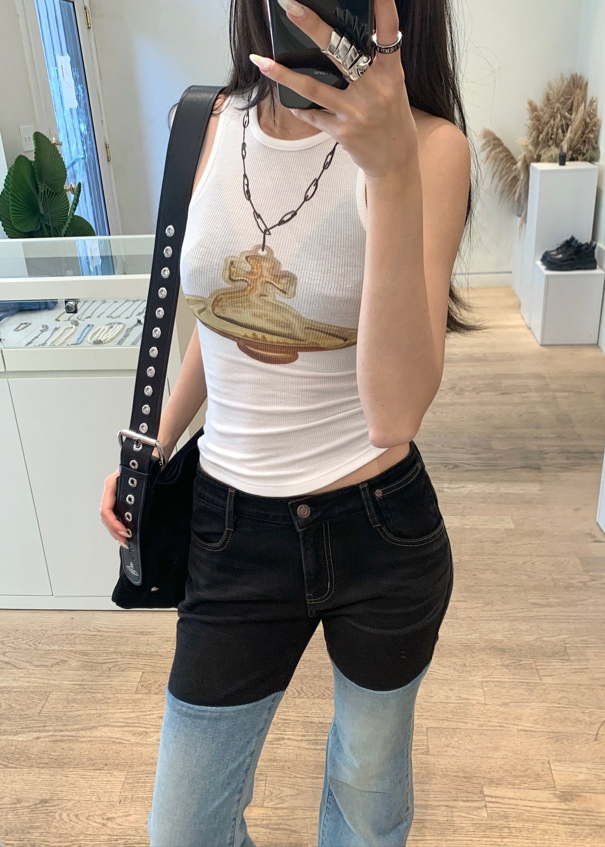 Gold Orb 90s Tank Top