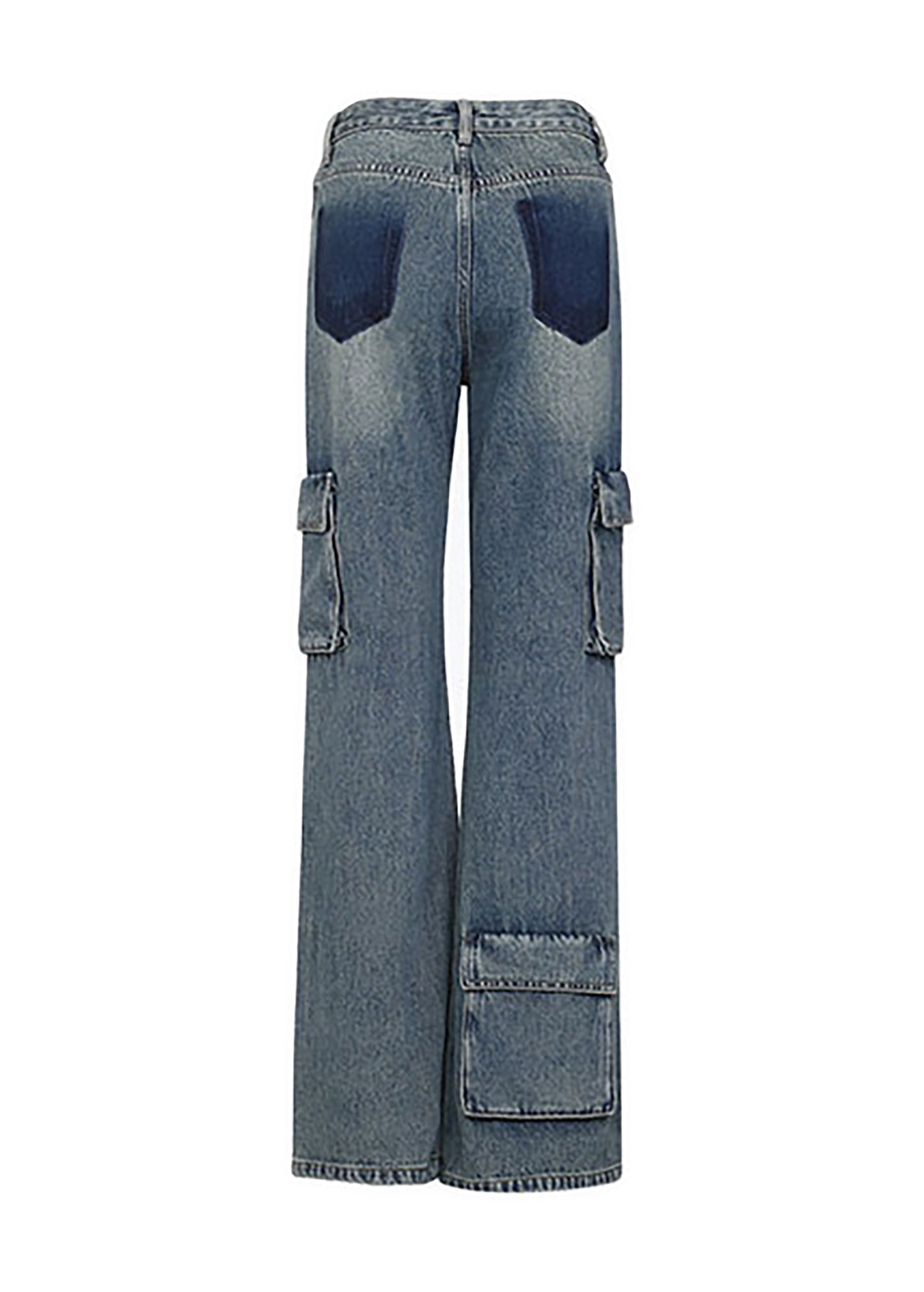 Vintage Multi-Pocket Cargo Jeans