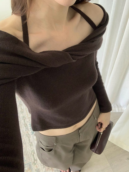 Cambria Off Shoulder Knit Top