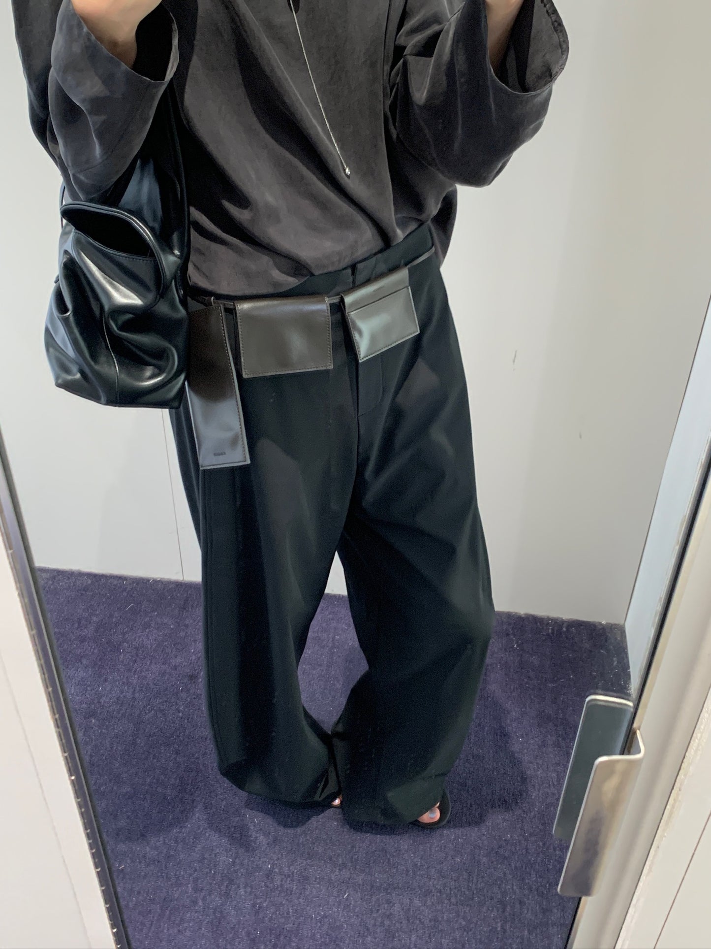 Slim Leather Belt Bag