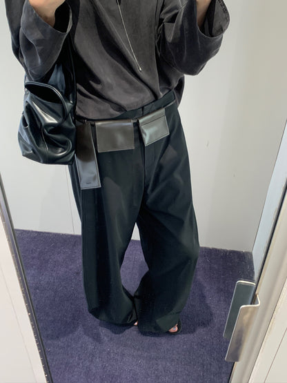 Slim Leather Belt Bag