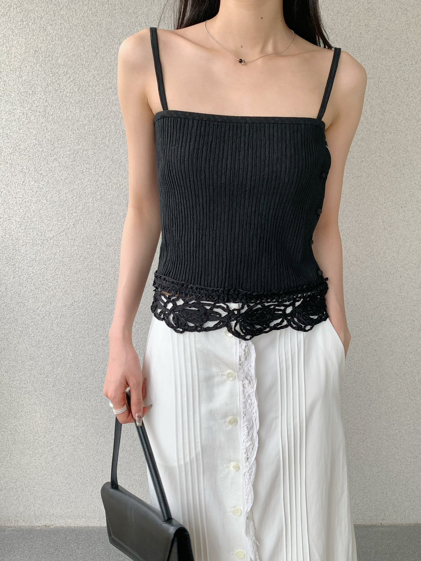 YESICA Embroidery Lace Top