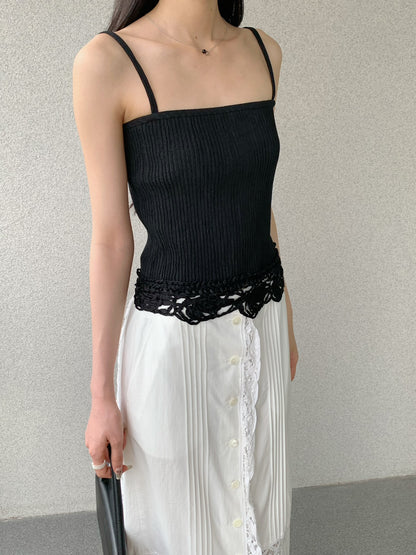 YESICA Embroidery Lace Top