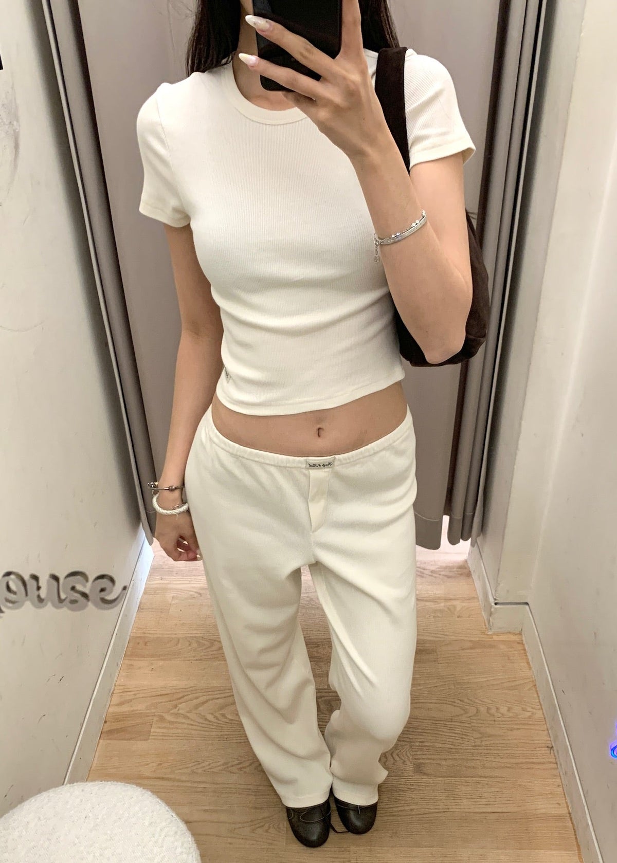 Logo Ribbed Baby Tee