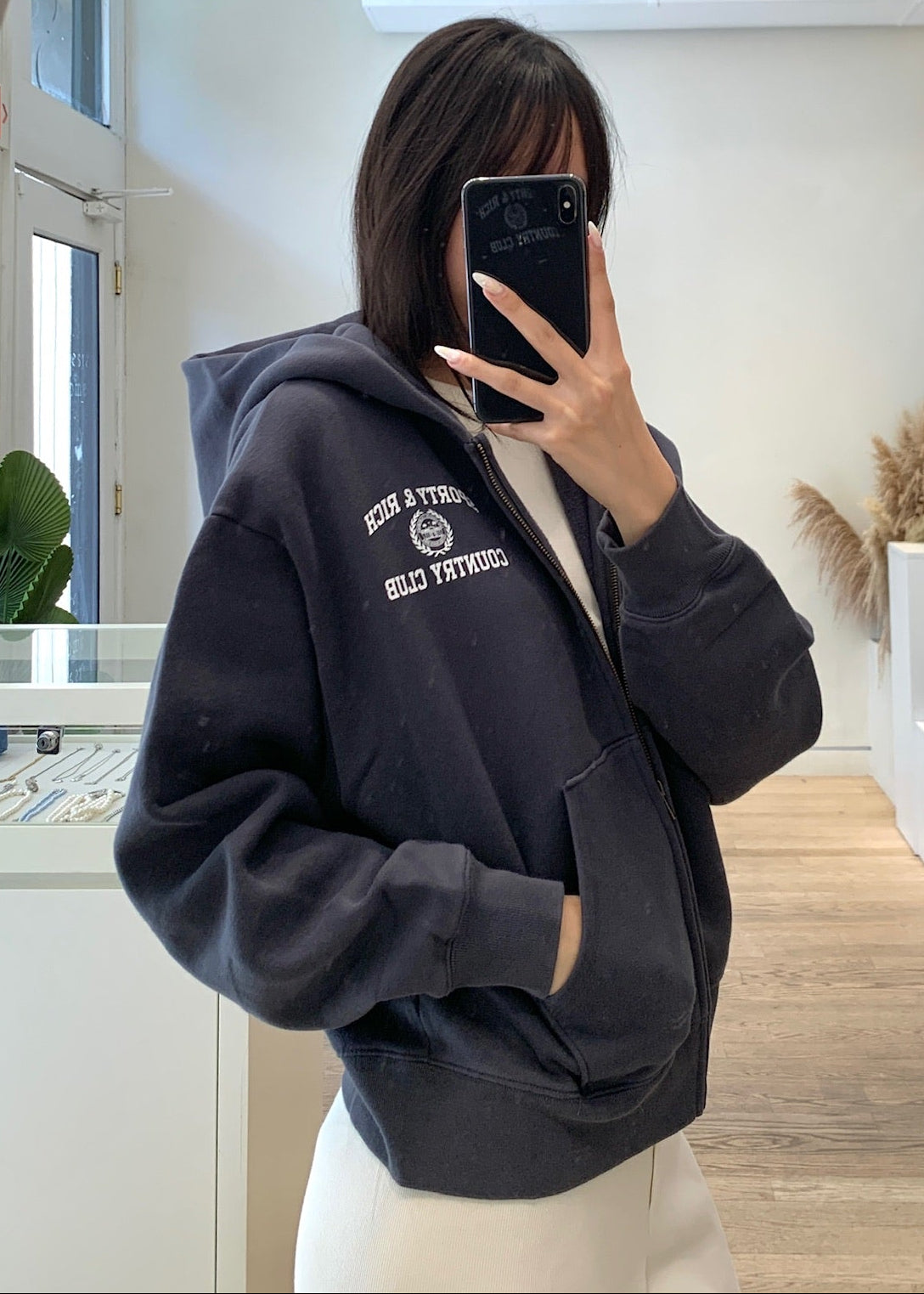 Varsity Crest Zip Hoodie