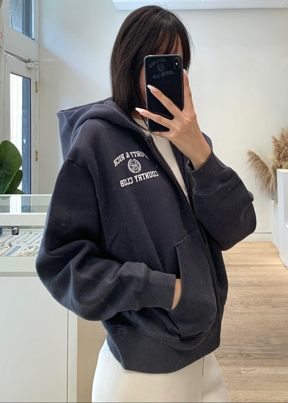 Varsity Crest Zip Hoodie