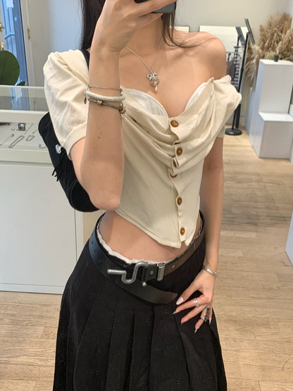 Short Sleeve Bea Corset Cardigan