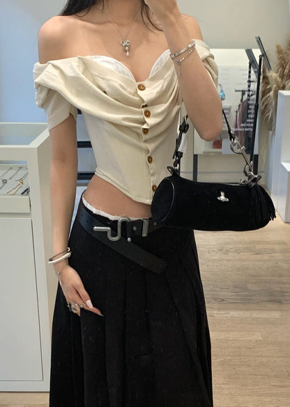 Cindy Cylinder Suede Bag