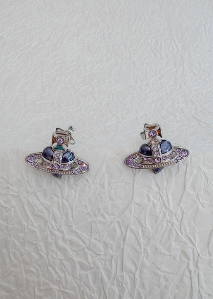 Diamante Heart Earrings