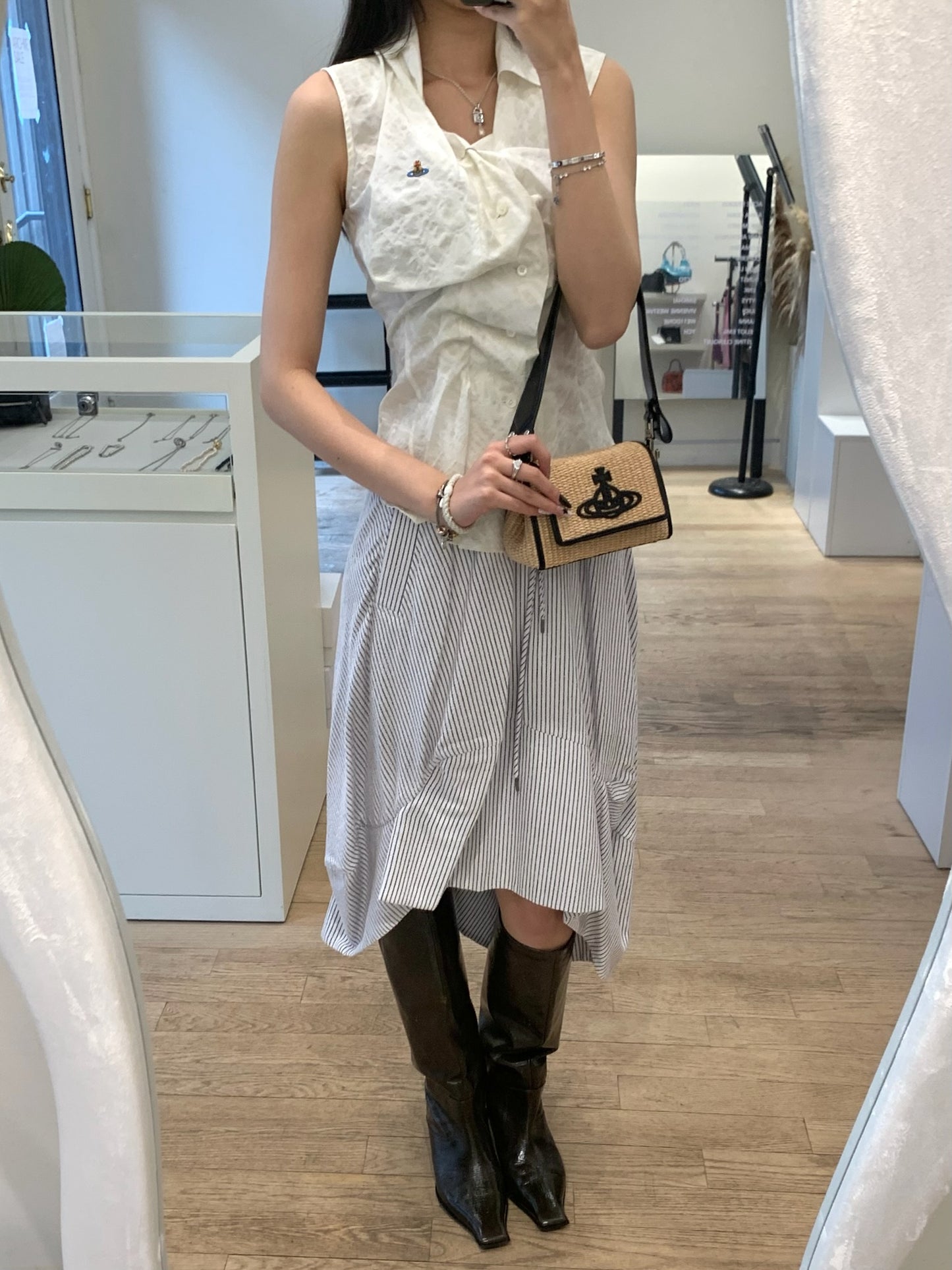 Striped Aerodrome Skirt