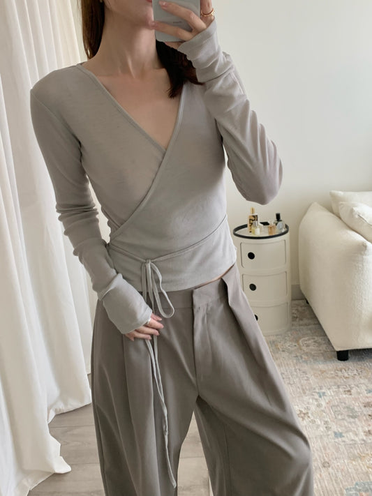 Baby Wool Wrap Top