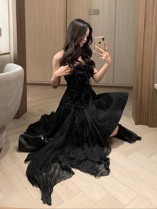 Smocked Strapless Dress