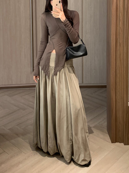 Mock-neck Layered Top