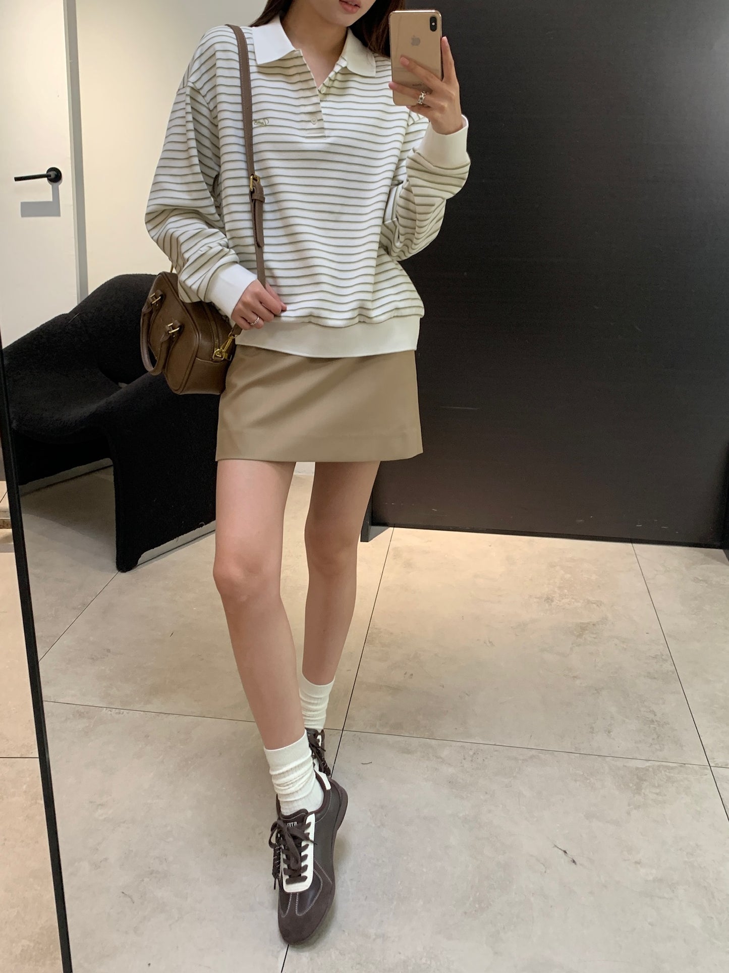 Striped Collared T-shirt