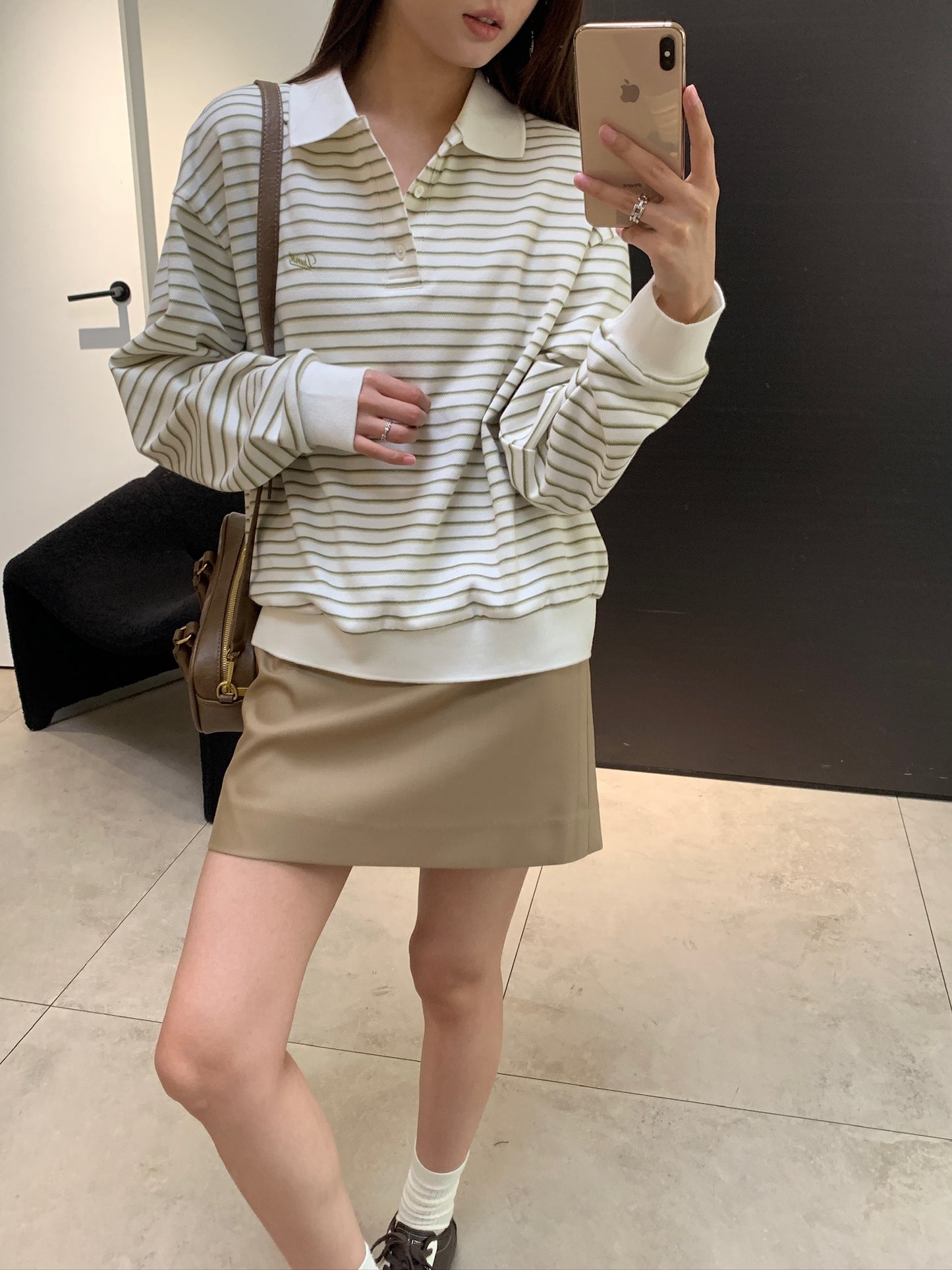 Striped Collared T-shirt