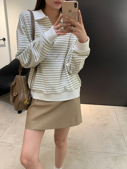 Striped Collared T-shirt