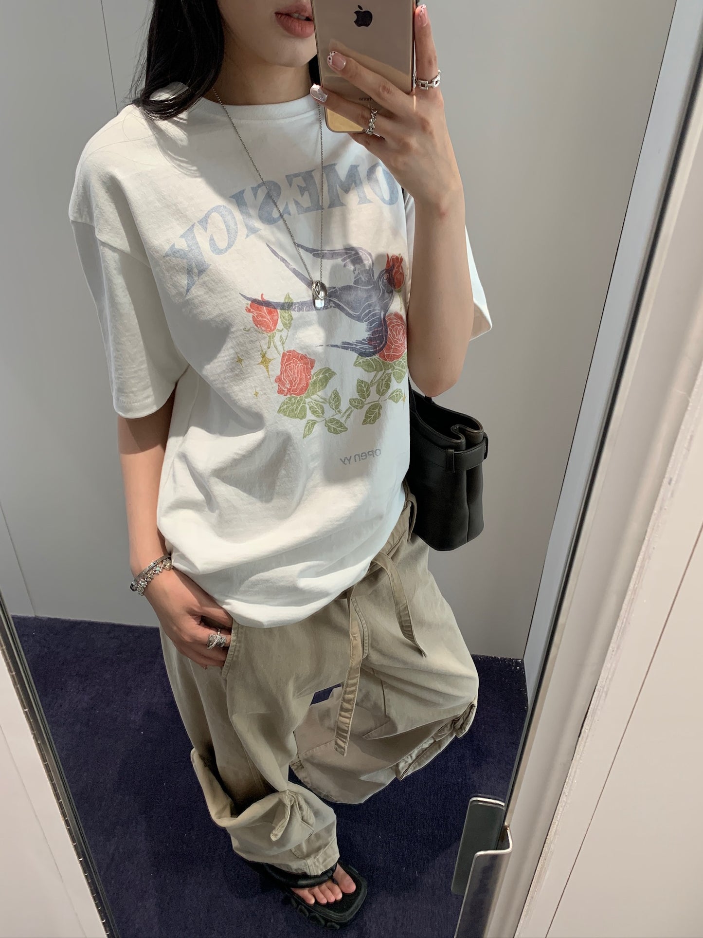 Rose & Swallow Tee