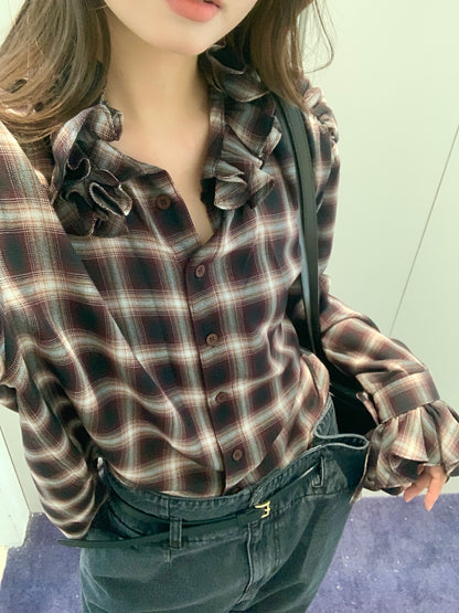 Frill Neck Blouse