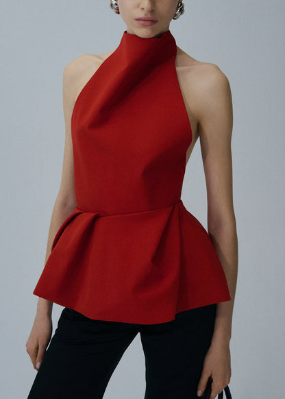 Halter Peplum Top